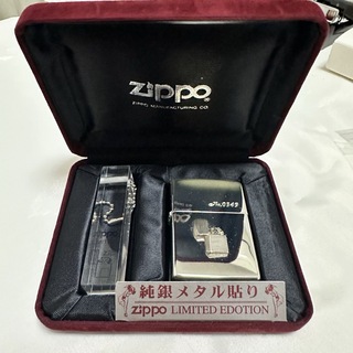 ジッポー(ZIPPO)のZIPPO LIMITED EDITION 純銀メタル貼り(タバコグッズ)