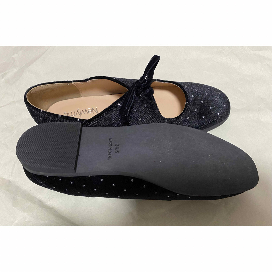 Newlyme(ニューリーミー)のベロア バレエシューズ レディースの靴/シューズ(バレエシューズ)の商品写真