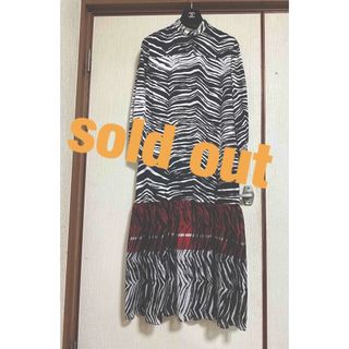 ザラ(ZARA)のsold out❤️ザラ　ZARA ワンピース　トップス　ゼブラ柄　美品(ロングワンピース/マキシワンピース)