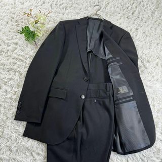 ジャンニバレンチノ(GIANNI VALENTINO)の極美品 入手困難 ジャンニバレンチノ ブラックスーツ XLサイズ 冠婚葬祭(セットアップ)