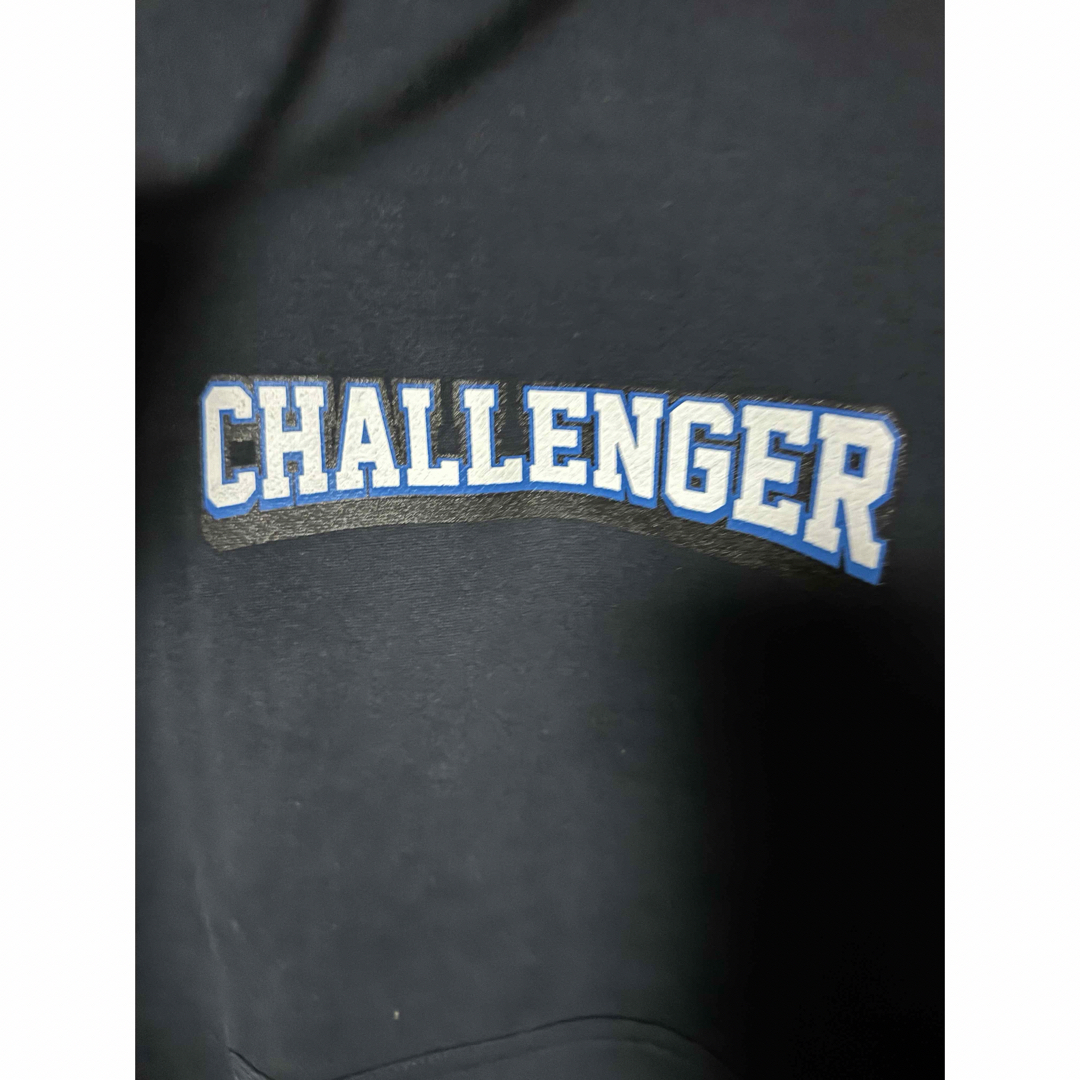 NEIGHBORHOOD(ネイバーフッド)のチャレンジャー　challenger パーカー　Sサイズ　ロゴ　ブラック メンズのトップス(パーカー)の商品写真