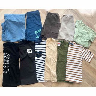 ザノースフェイス(THE NORTH FACE)の夏服　半袖　半ズボン　子供服　11点　まとめ売り　130 ノースフェイス  (Tシャツ/カットソー)