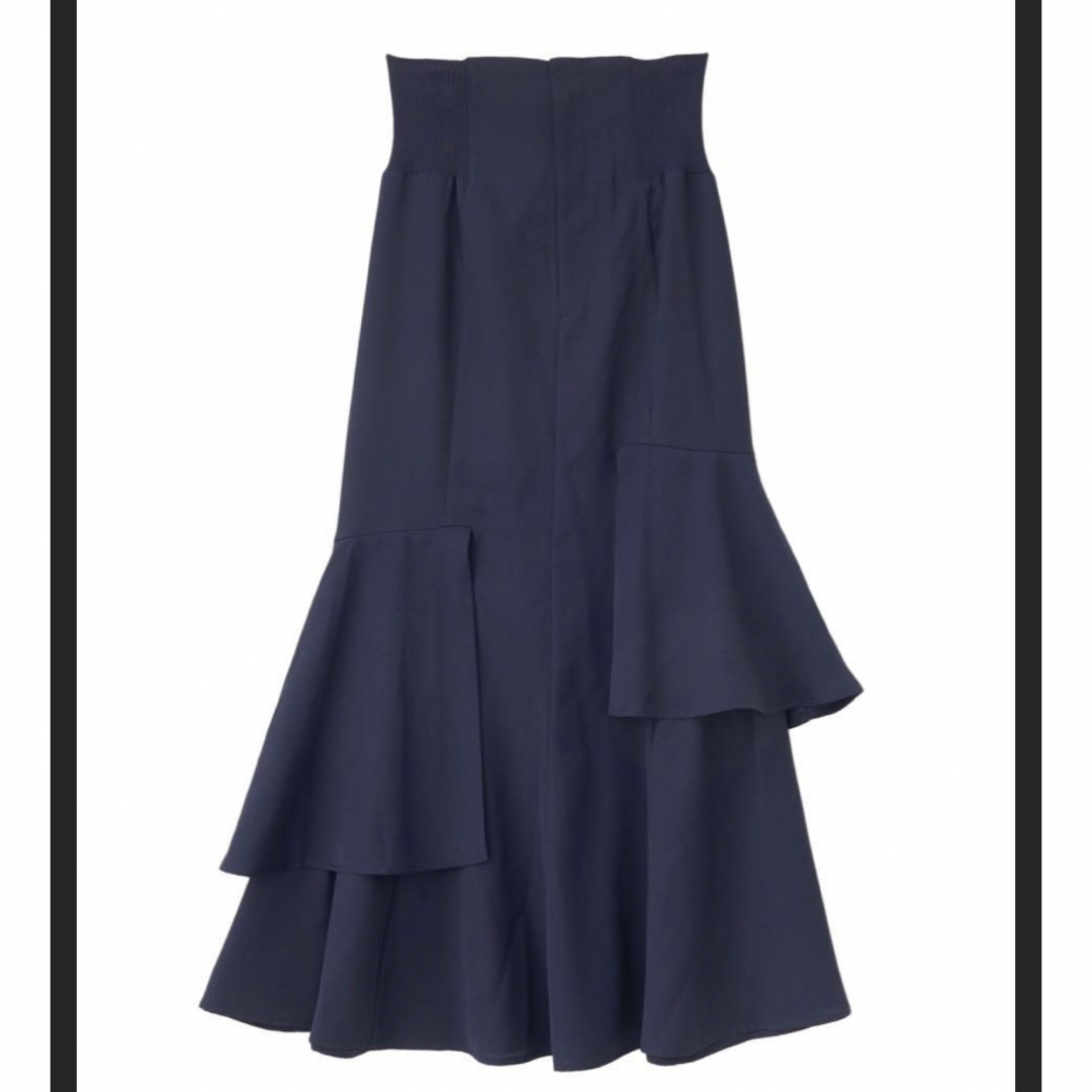 COCO DEAL(ココディール)のココディール　　ニットコルセットアシメティアードスカート レディースのスカート(ロングスカート)の商品写真