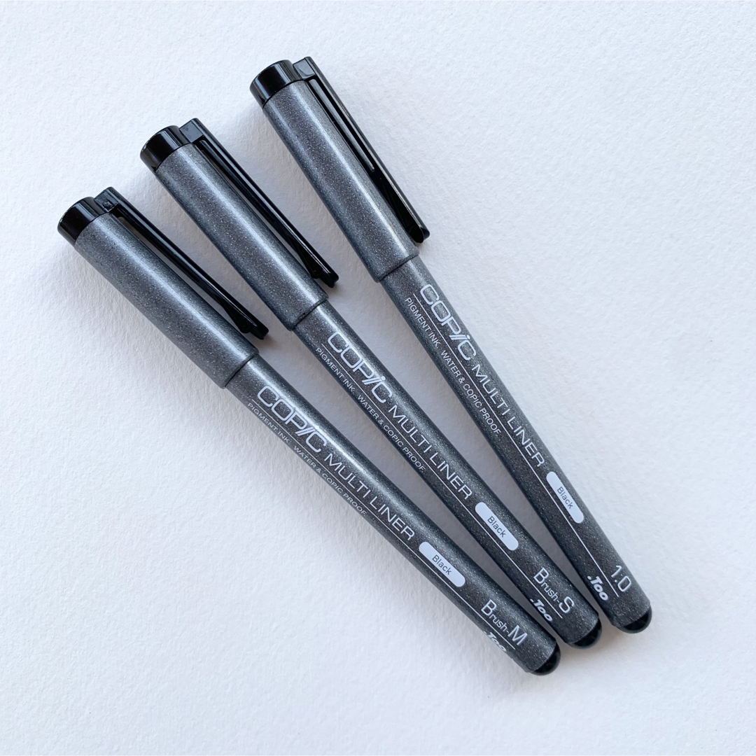 COPIC(コピック)のCOPICマルチライナー黒/1.0,BS,BM エンタメ/ホビーのアート用品(カラーペン/コピック)の商品写真