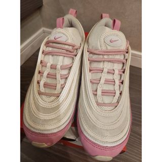 ナイキ(NIKE)の希少♡日本未発売♡AIRMAX97♡ピンク/ホワイト♡24.5センチ(スニーカー)