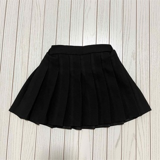 SHEIN キッズ プリーツスカート ブラック 100cm(スカート)