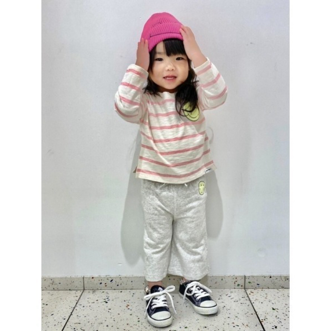 GAP(ギャップ)のキッズ Gap × SmileyWorld(R) ワイドレッグパンツ (幼児) キッズ/ベビー/マタニティのキッズ服女の子用(90cm~)(パンツ/スパッツ)の商品写真