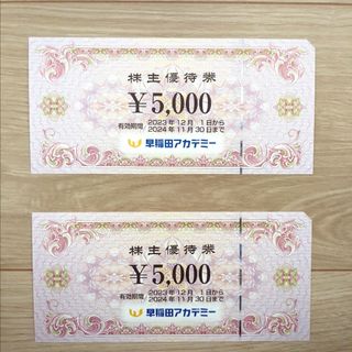 早稲田アカデミー  株主優待券5000円 × 2枚(その他)