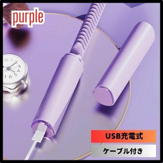 ヘアアイロン 小型 ブラシアイロン コードレス USB充電 アイロン コンパクト(ヘアアイロン)