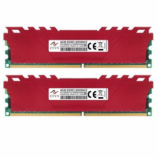 新品 Intel用メモリDDR2-800MHz 8GB(4GB×2) 送料無料(PCパーツ)