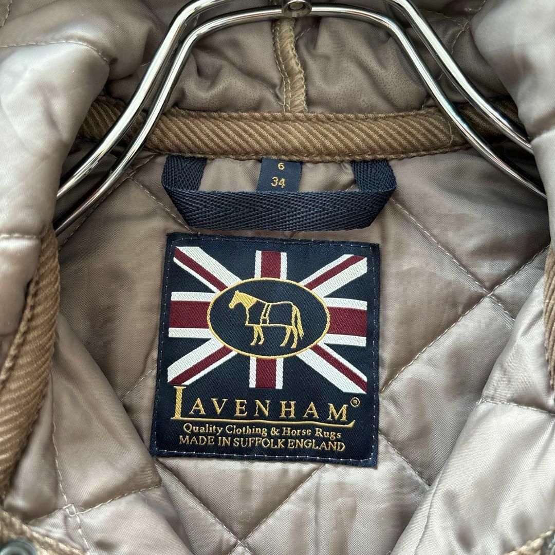 LAVENHAM(ラベンハム)の美品❗ラベンハム　キルティングジャケット　ブラウン　34/SS  レディースのジャケット/アウター(ダウンジャケット)の商品写真