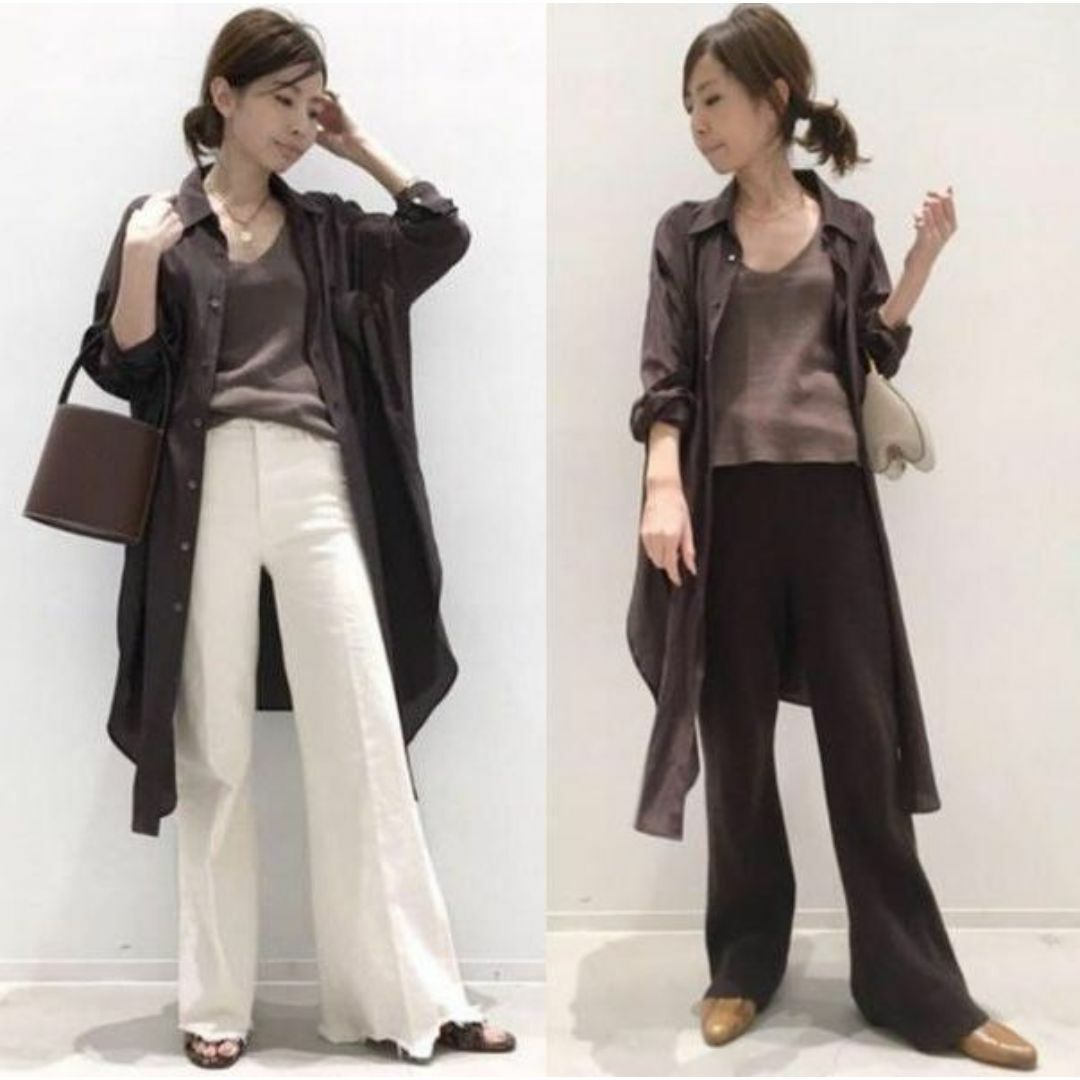 L'Appartement DEUXIEME CLASSE(アパルトモンドゥーズィエムクラス)のアパルトモンドゥーズィエムクラス Satin Oversize シャツ レディースのトップス(シャツ/ブラウス(長袖/七分))の商品写真