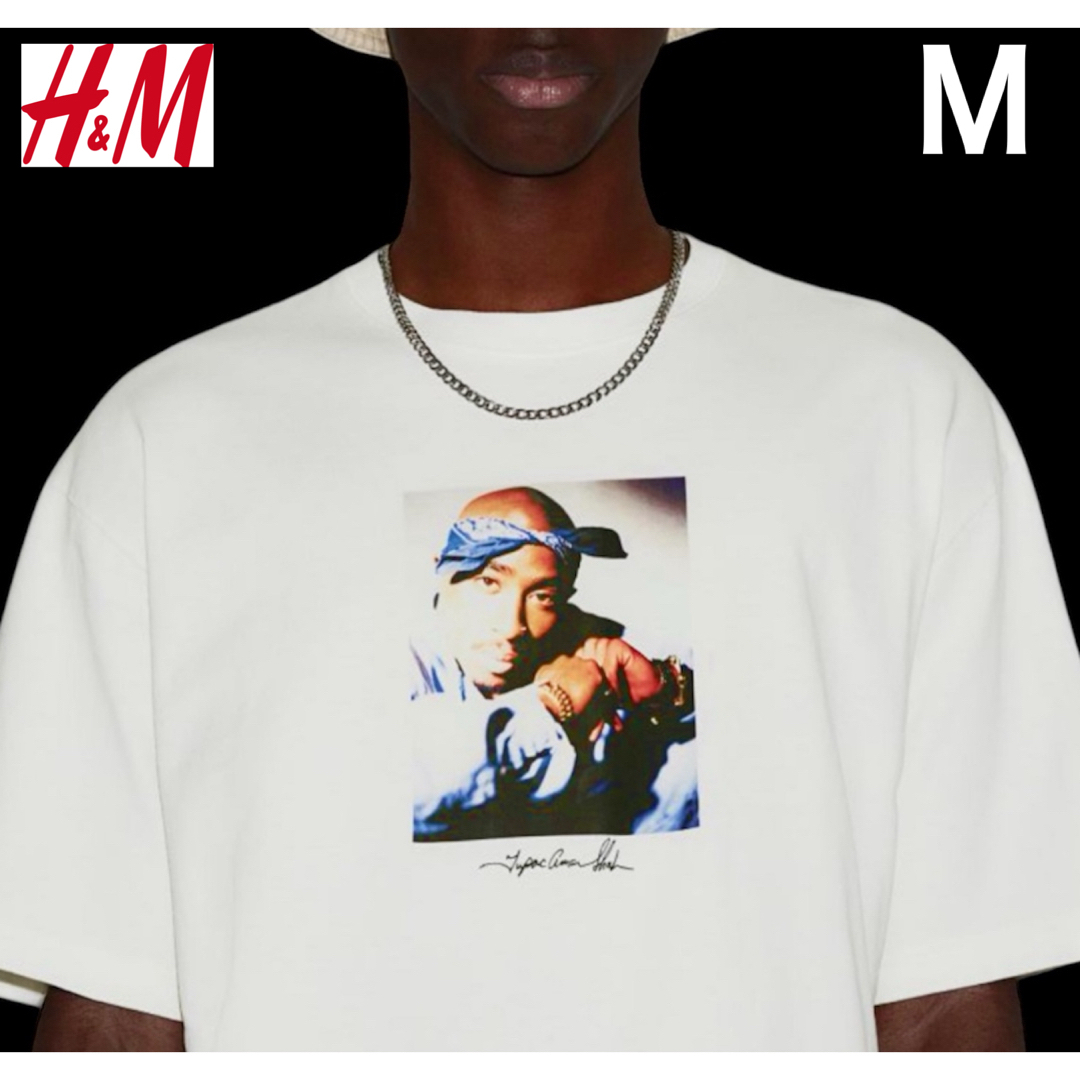 H&M(エイチアンドエム)の新品 H&M × 2PAC コラボ Tシャツ HIP-HOP M メンズのトップス(Tシャツ/カットソー(半袖/袖なし))の商品写真