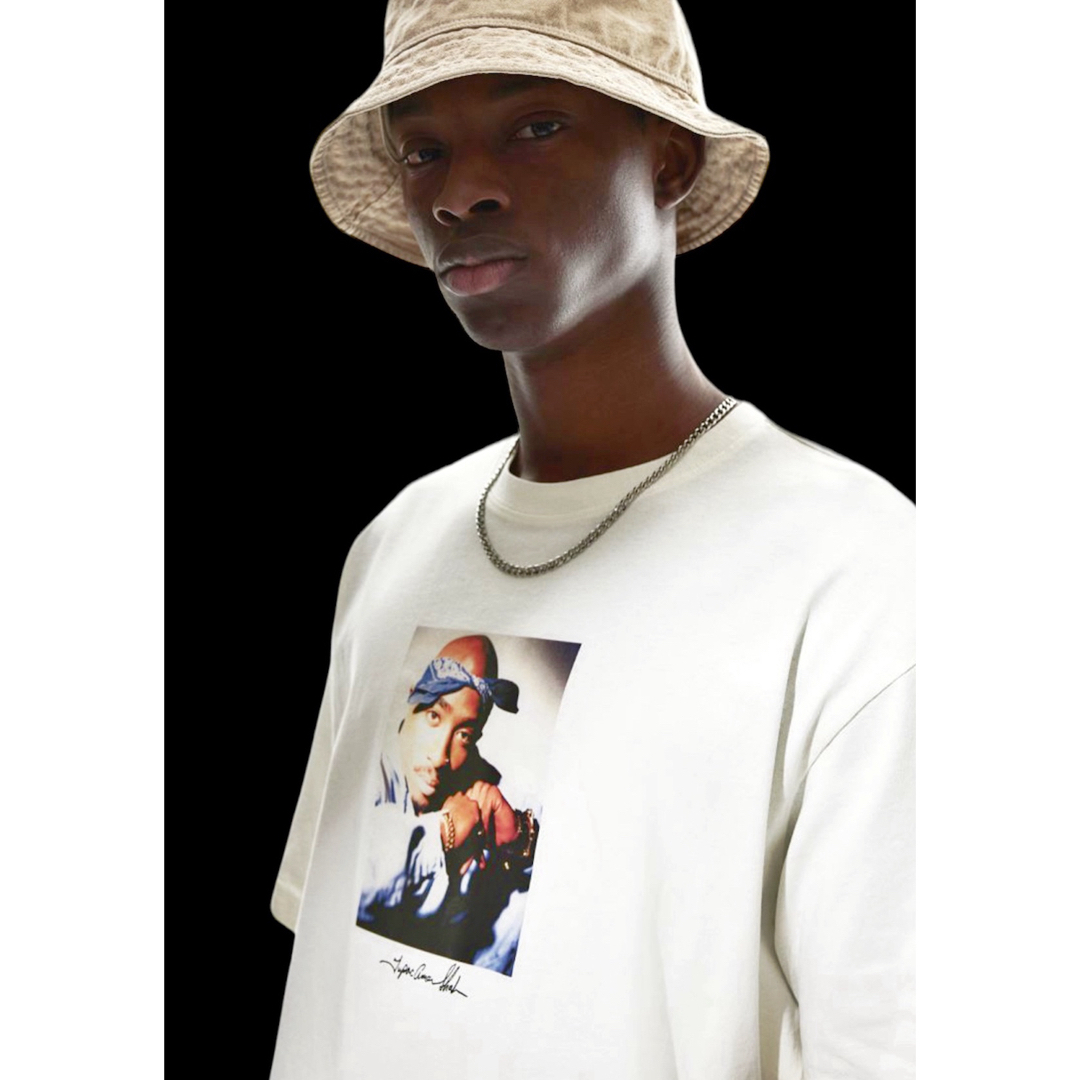 H&M(エイチアンドエム)の新品 H&M × 2PAC コラボ Tシャツ 半袖 HIPHOP L メンズのトップス(Tシャツ/カットソー(半袖/袖なし))の商品写真