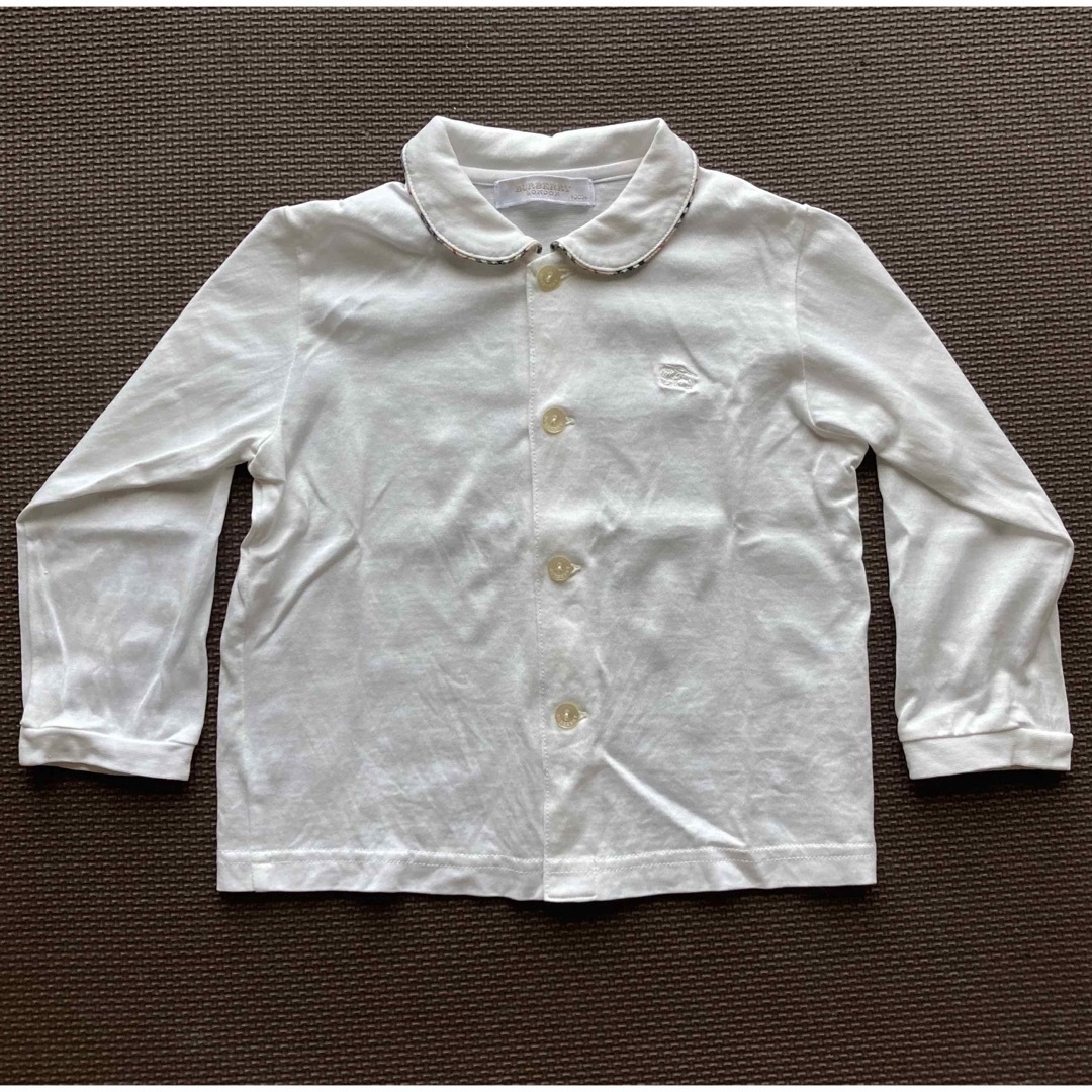 BURBERRY(バーバリー)のバーバリー　白ブラウス キッズ/ベビー/マタニティのキッズ服男の子用(90cm~)(ブラウス)の商品写真