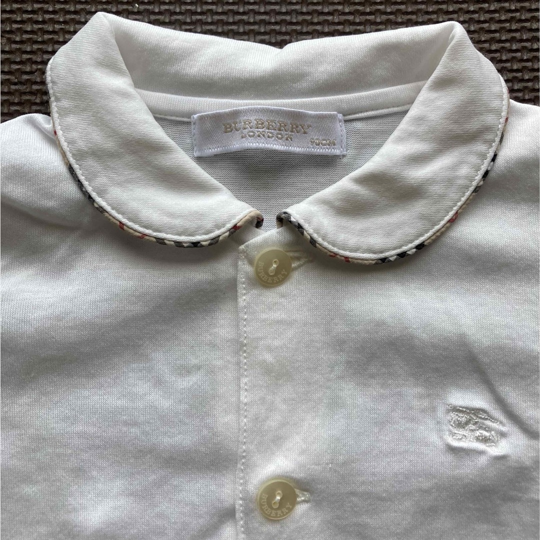 BURBERRY(バーバリー)のバーバリー　白ブラウス キッズ/ベビー/マタニティのキッズ服男の子用(90cm~)(ブラウス)の商品写真