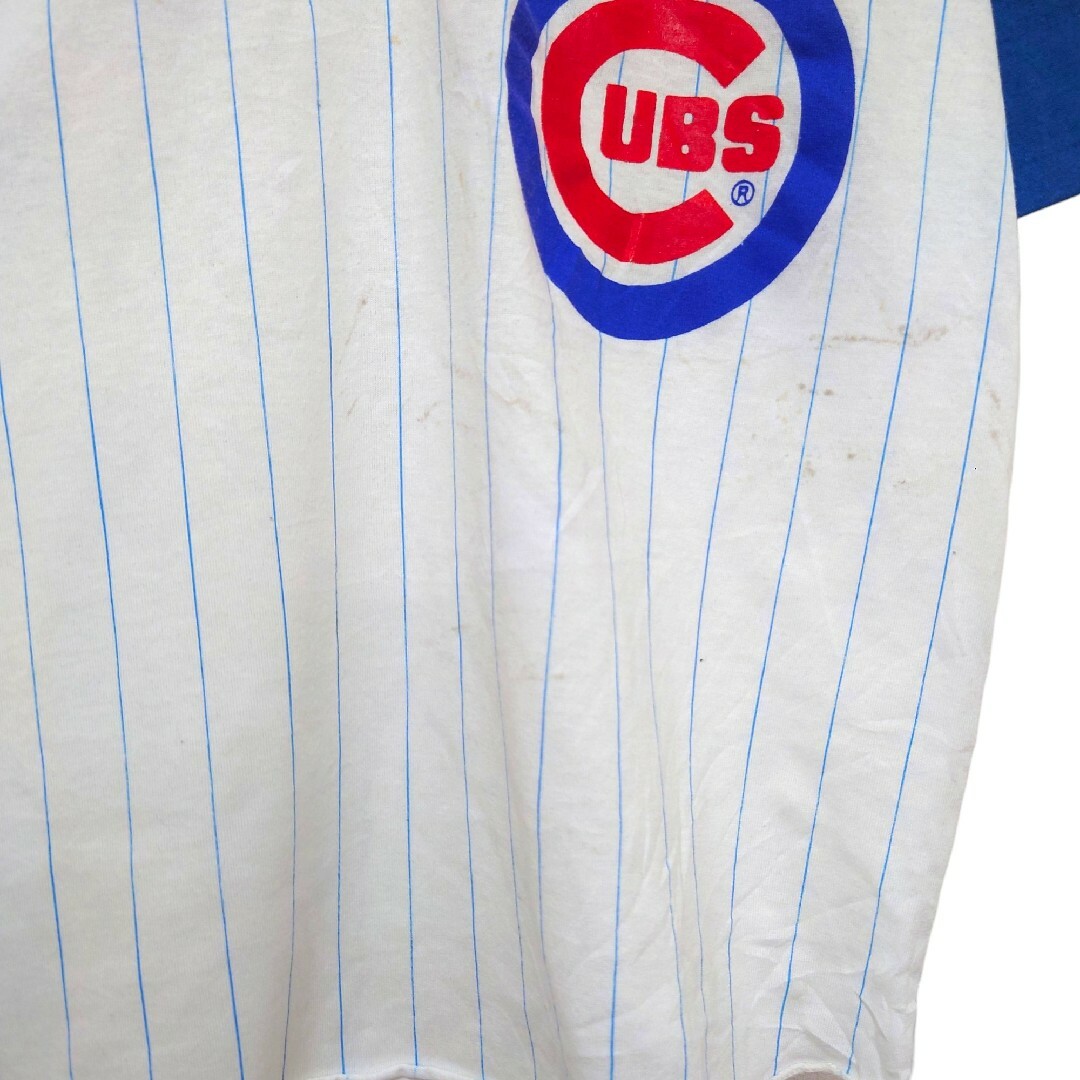 MLB(メジャーリーグベースボール)の【Chicago Cubs】USA製 ユニフォーム ロゴTシャツ A-1788 メンズのトップス(Tシャツ/カットソー(半袖/袖なし))の商品写真