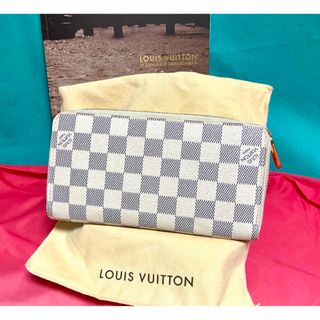 ルイヴィトン(LOUIS VUITTON)の美品　ルイヴィトン ダミエアズール　ジッピーウォレット　長財布(長財布)