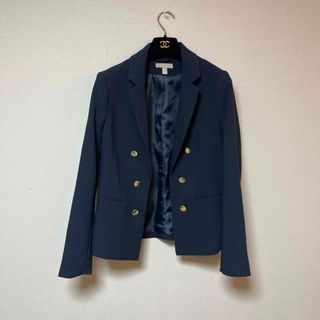 エイチアンドエイチ(H&H)のH＆Ｍ　ネイビー　ジャケット　シルバー金具(テーラードジャケット)