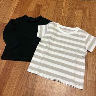 ムジルシリョウヒン(MUJI (無印良品))の90サイズTシャツ　2枚セット(Tシャツ/カットソー)