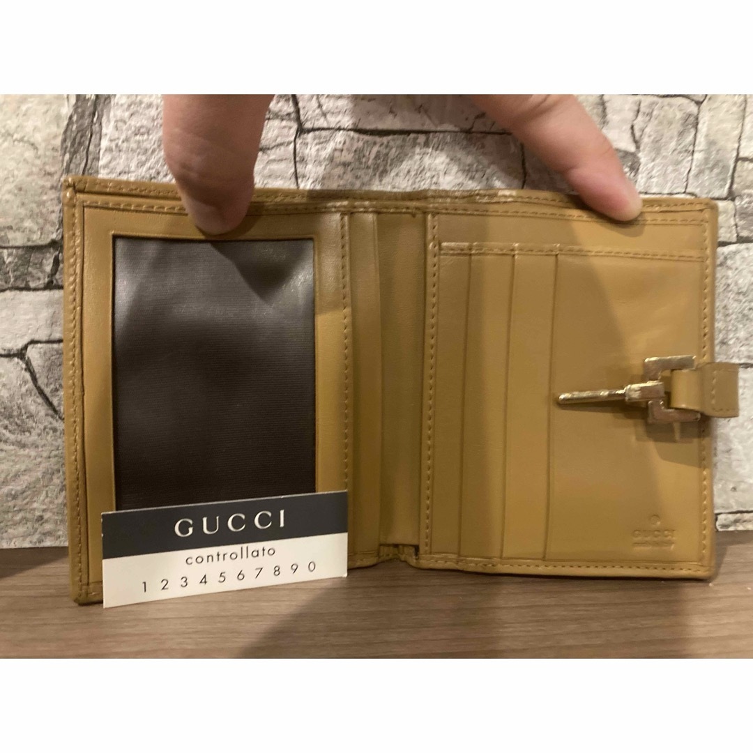 Gucci(グッチ)の【美品】希少　GUCCI 二つ折り財布　GGマーモント　キャンバス　ジャッキー レディースのファッション小物(財布)の商品写真