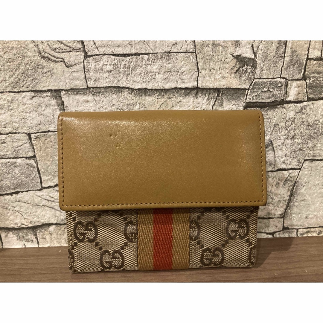 Gucci(グッチ)の【美品】希少　GUCCI 二つ折り財布　GGマーモント　キャンバス　ジャッキー レディースのファッション小物(財布)の商品写真