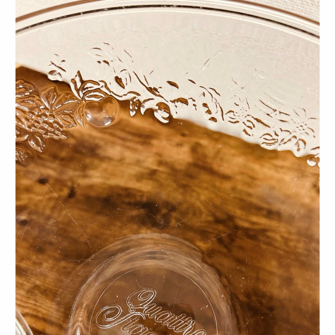 中古　クアトロスタッジオーニ　ガラスボウル　大　直径 約26.4cm 5個 インテリア/住まい/日用品のキッチン/食器(食器)の商品写真