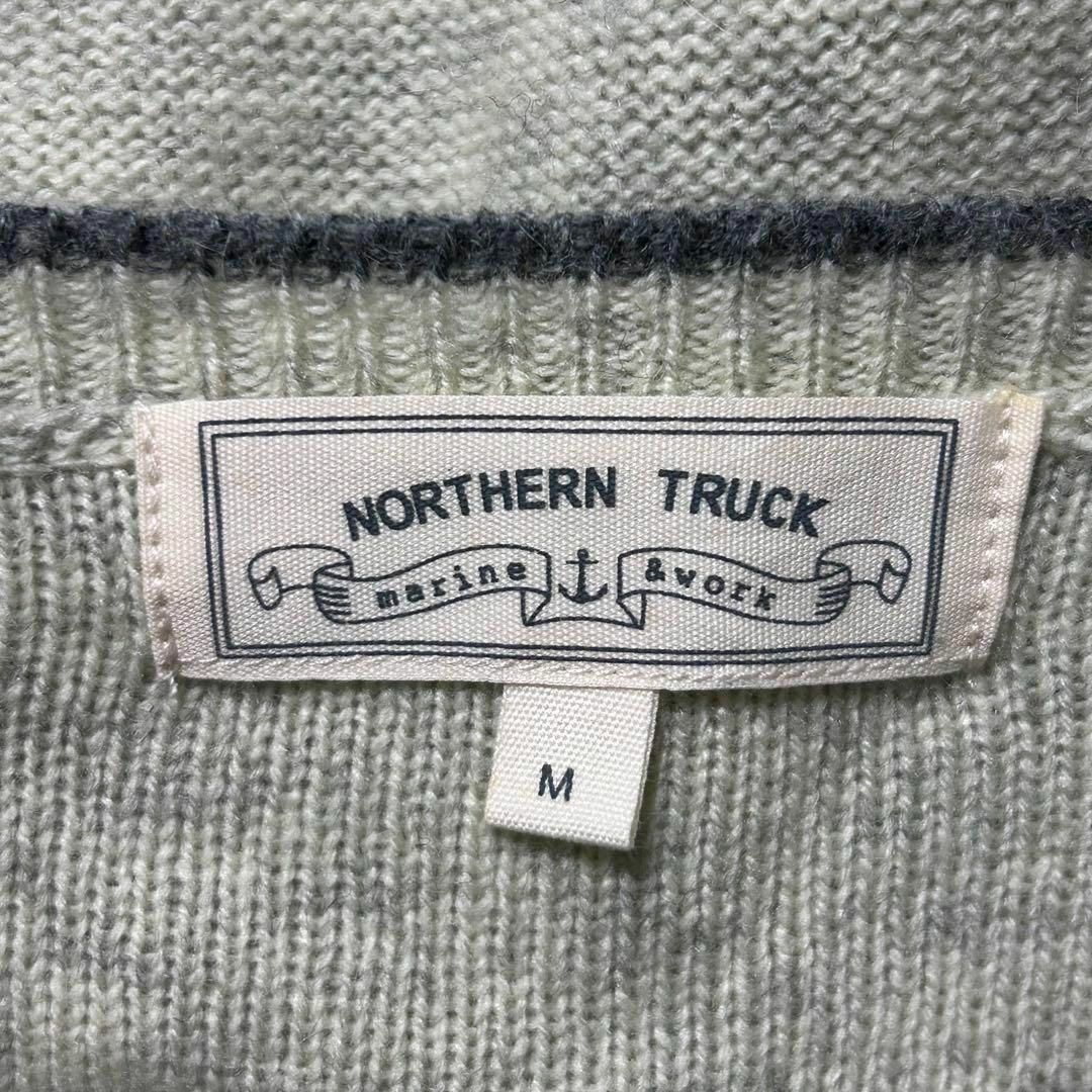 NORTHERN TRUCK(ノーザントラック)の【NORTHERN TRUCK】ウール混ドッキングワンピース　ボーダー　薄手　M レディースのワンピース(ロングワンピース/マキシワンピース)の商品写真