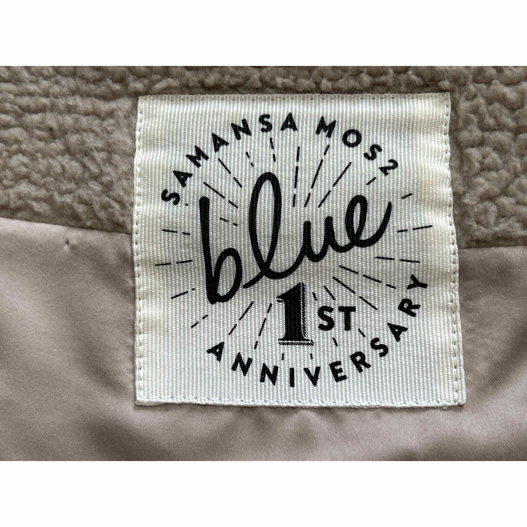 SM2(サマンサモスモス)のサマンサモスモスブルー　1stアニバーサリー　ノーカラーボアコート レディースのジャケット/アウター(その他)の商品写真