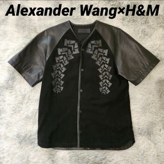 アレキサンダーワン(Alexander Wang)のAlexander Wang × H&M レザー ベースボールシャツ レザージャ(レザージャケット)