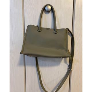 ザラ(ZARA)のZARA 2way ショルダーバッグ　グレー(ショルダーバッグ)