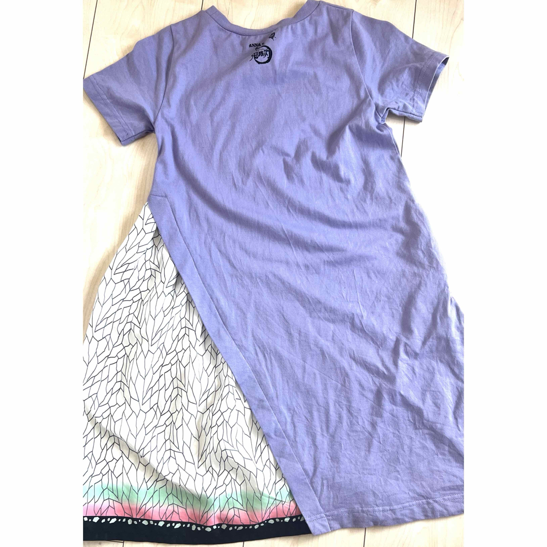 ANNA SUI mini(アナスイミニ)の【鬼滅の刃】アナスイミニ　ワンピース　130センチ キッズ/ベビー/マタニティのキッズ服女の子用(90cm~)(ワンピース)の商品写真