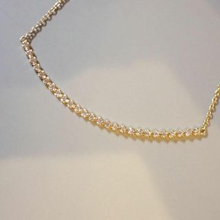 アーカー(AHKAH)のAHKAH ビリーブユーミディネックレス　K18 0.13ct(ネックレス)