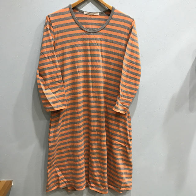 Dot&Stripes CHILDWOMAN(ドットアンドストライプスチャイルドウーマン)のいろいろ様まとめページ  マリメッコ風 ボーダーAラインワンピース 難あり レディースのワンピース(ロングワンピース/マキシワンピース)の商品写真