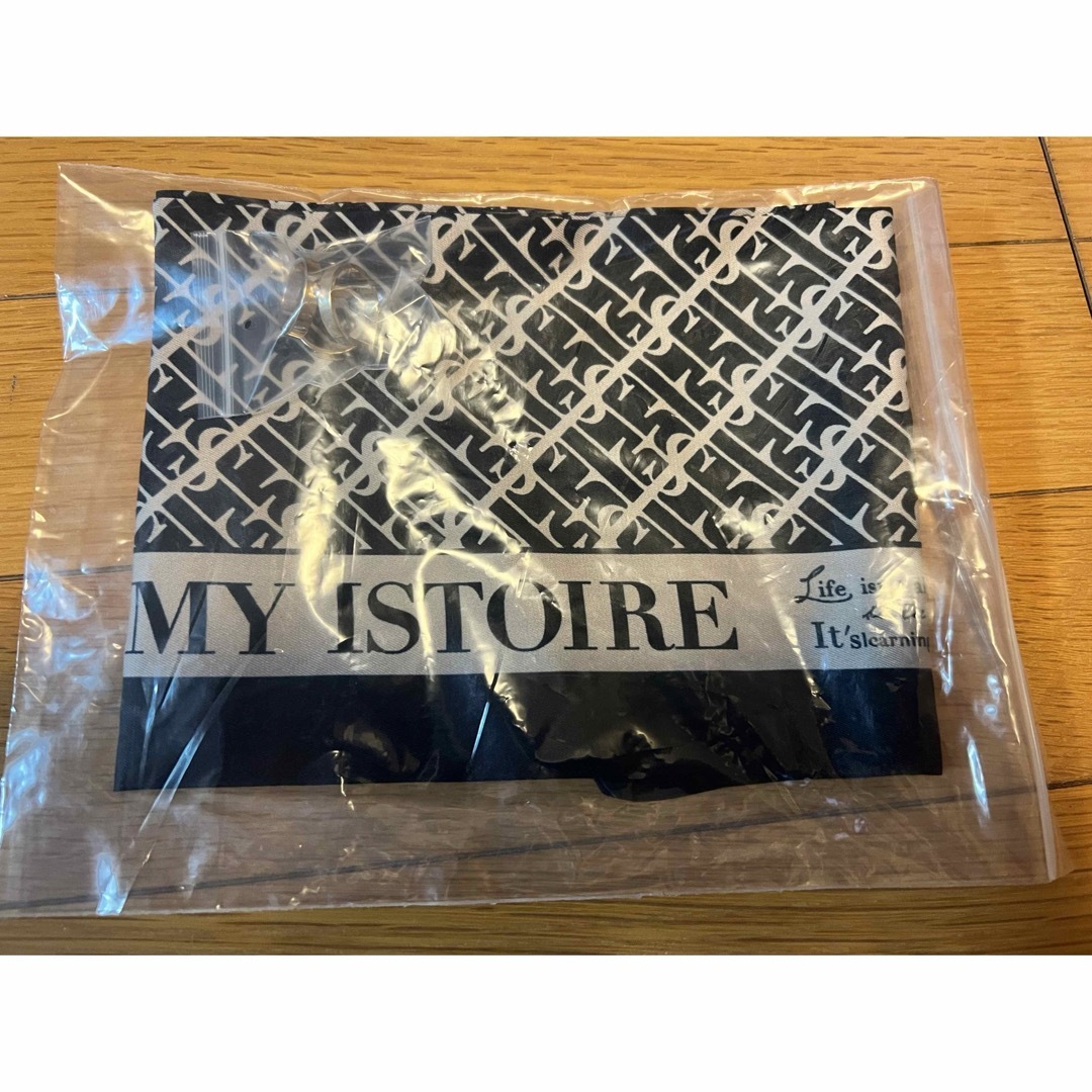 eimy istoire(エイミーイストワール)のエイミーイストワール ロゴスカーフオーバータートルネックニット ブラック B レディースのトップス(ニット/セーター)の商品写真