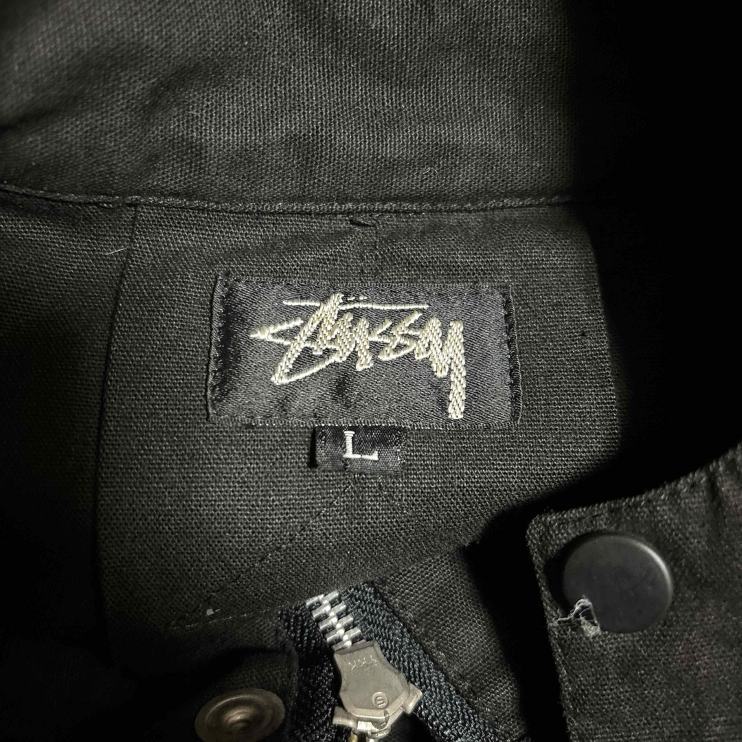 STUSSY(ステューシー)のスペシャル！　80s 黒タグ　old stussy モッズコート　ブラック メンズのジャケット/アウター(モッズコート)の商品写真