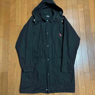 ステューシー(STUSSY)のスペシャル！　80s 黒タグ　old stussy モッズコート　ブラック(モッズコート)