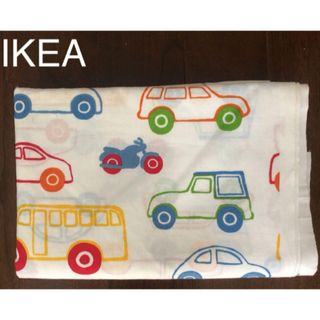 IKEA 生地　切り売り　カットクロス　車柄　コットン　ハンドメイド　入園(生地/糸)