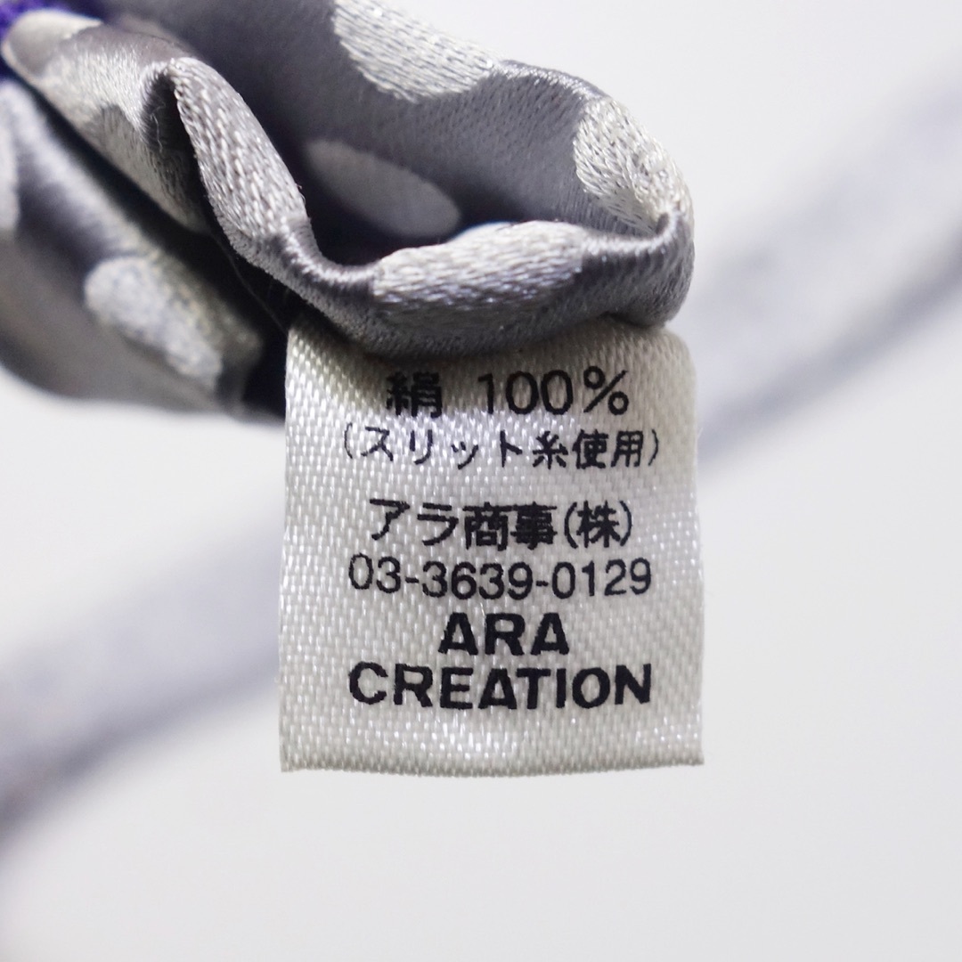 ネクタイ メンズ ALPHA CREATION 古着 シルバー LQ74 メンズのファッション小物(ネクタイ)の商品写真