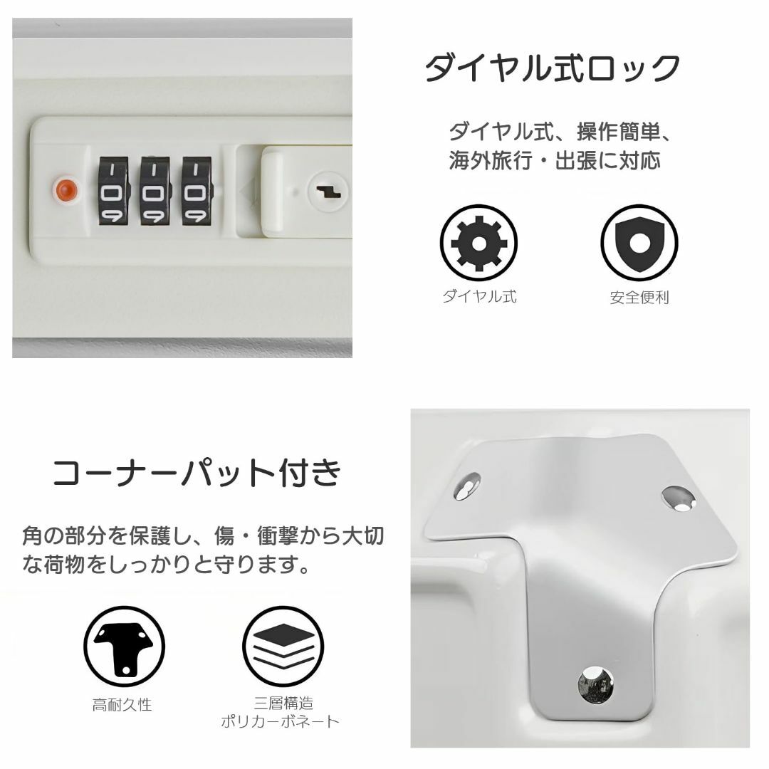 【色: White】[Snowon] スーツケース Sサイズ 20インチ USB その他のその他(その他)の商品写真