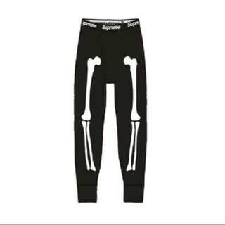 シュプリーム(Supreme)のSupreme / Hanes Bones Thermal Pant Black(レギンス/スパッツ)