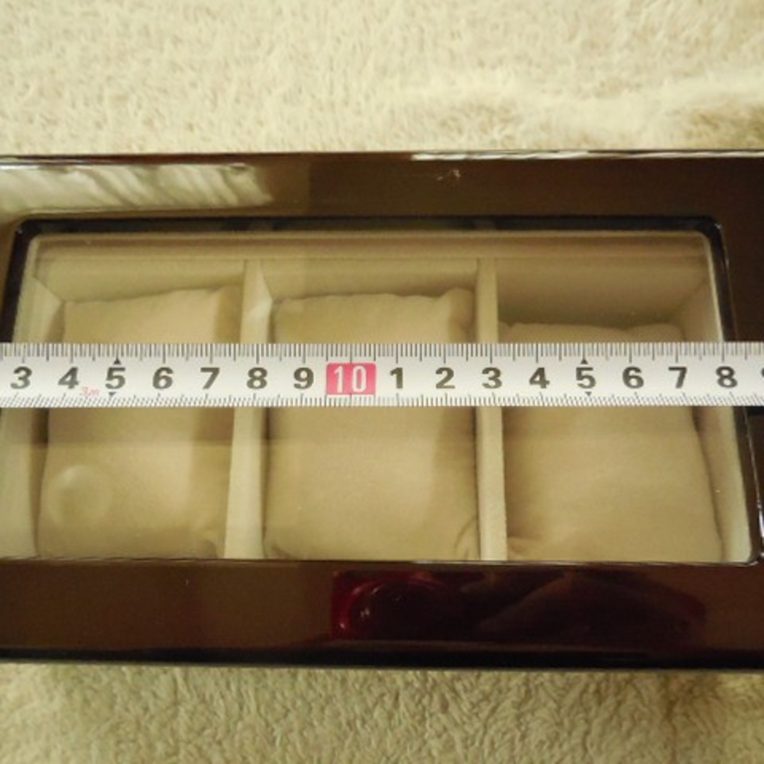大福様専用 ウォッチケース 木製 3本用 ボックス アクセサリー ガラスケース メンズの時計(その他)の商品写真