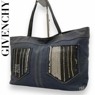 ジバンシィ(GIVENCHY)のGIVENCHY　ジバンシー　S24　デニム　トートバッグ　スパンコール(トートバッグ)