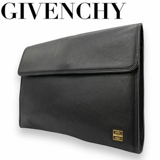 GIVENCHY - 良品　GIVENCHY　ジバンシー　S24　クラッチバッグ　A4収納　レザー　黒