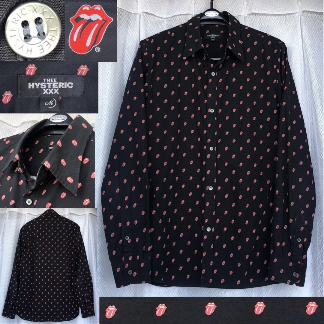 HYSTERIC GLAMOUR(ヒステリックグラマー)のタンマーク総柄シャツ★ROLLING STONES ヒステリックグラマー XXX メンズのトップス(シャツ)の商品写真