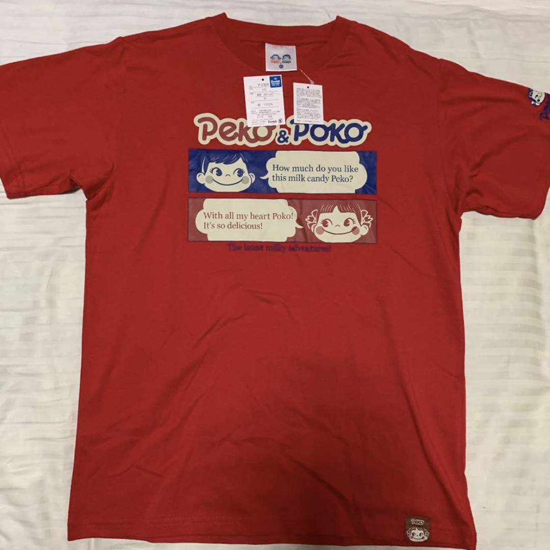 不二家(フジヤ)の新品 ペコちゃん ポコちゃん Tシャツ M メンズのトップス(Tシャツ/カットソー(半袖/袖なし))の商品写真