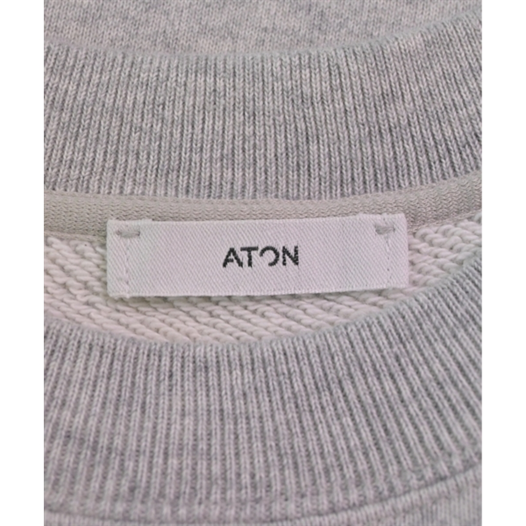 ATON(エイトン)のATON エイトン スウェット 6(XL位) グレー 【古着】【中古】 メンズのトップス(スウェット)の商品写真