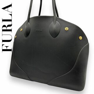 フルラ(Furla)のFURLA フルラ　黒　s63 大容量　ハンドバッグ　肩掛け　ワンショルダー(トートバッグ)