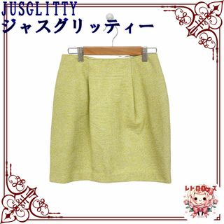 JUSGLITTY - JUSGLITTY ジャスグリッティー スカート ミニスカート タイト ツイード