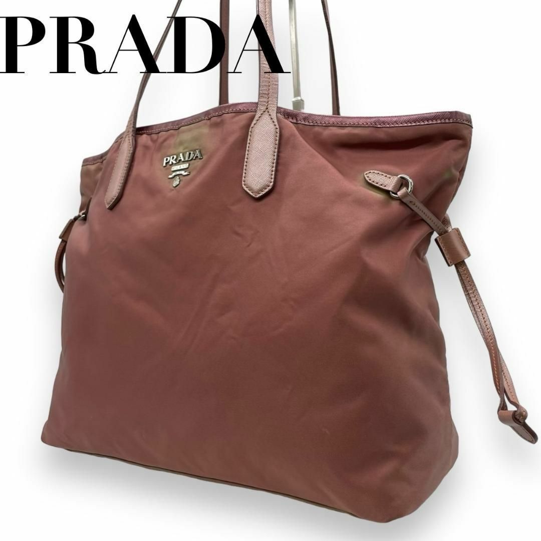 PRADA(プラダ)のPRADA　プラダ　P トートバッグ　肩掛け　ワンショルダーバッグ　ナイロン レディースのバッグ(トートバッグ)の商品写真